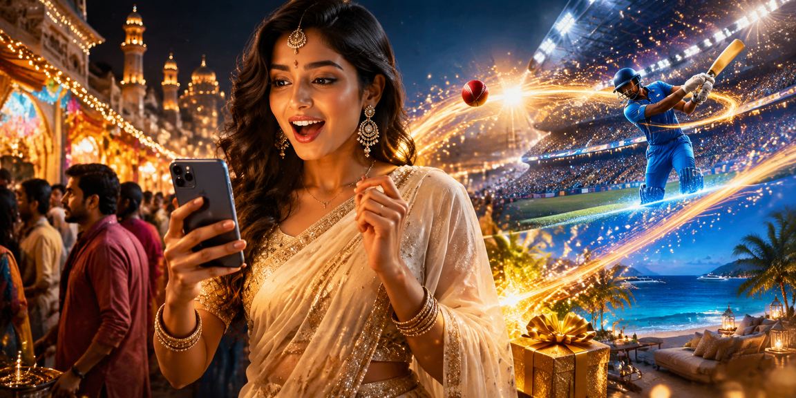 Player enjoying live casino betting on cricket during IPL season in India